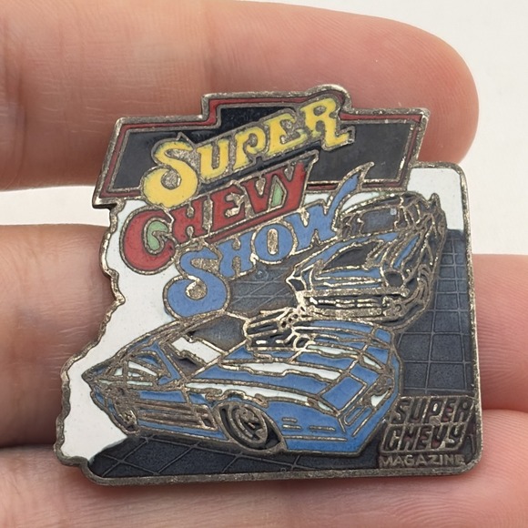 Other - Vintage Super Chevy Magazine Car Show Chevrolet Lapel Hat Pin